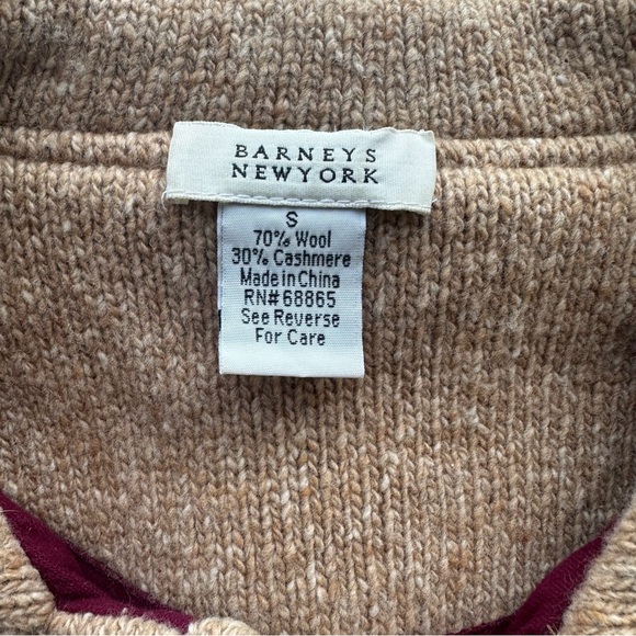 Barneys New York, Barneys NY,  Button Down Cardigan Jacket Wool Cashmere Sz S - Picture 4 of 4